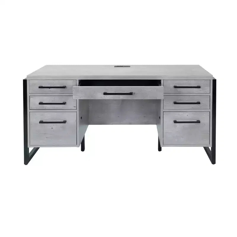 Mason Modern Wood Laminate Office Desk with Drawers - Martin Furniture