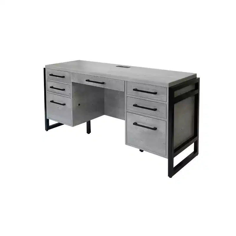 Bureau d'ordinateur Mason en stratifié bois avec tiroirs - Martin Furniture