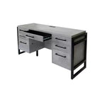 Bureau d'ordinateur Mason en stratifié bois avec tiroirs - Martin Furniture