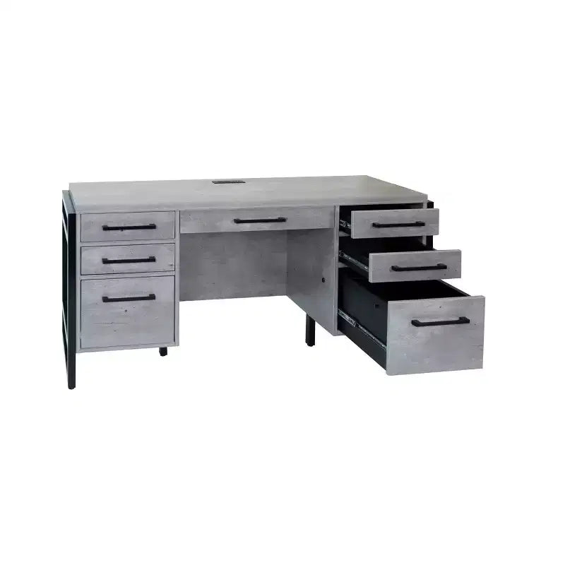 Bureau d'ordinateur Mason en stratifié bois avec tiroirs - Martin Furniture