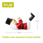 Porte-bouteille de vin Casse-Noisette en polyrésine, support à vin de Noël, cadeaux de Noël pour les amateurs de vin, cadeaux de Père Noël secret, décoration de cuisine et de bar.