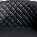 Fauteuil à barillet pivotant en cuir PU touffeté KINWELL 29