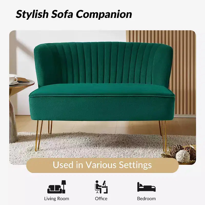 Causeuse Ainhoa 45 à cadre en bois massif et manufacturé | ARTFUL LIVING DESIGN