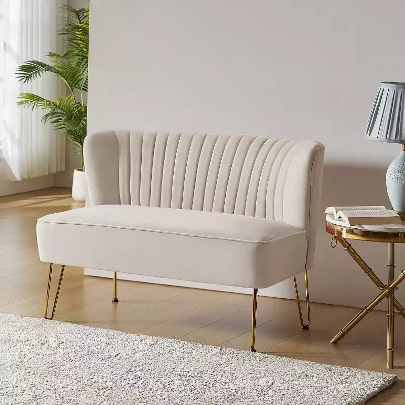 Causeuse Ainhoa 45 à cadre en bois massif et manufacturé | ARTFUL LIVING DESIGN