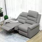 Canapé inclinable moderne HOMCOM avec rembourrage épais en éponge, canapé inclinable 2 places, canapé inclinable manuel