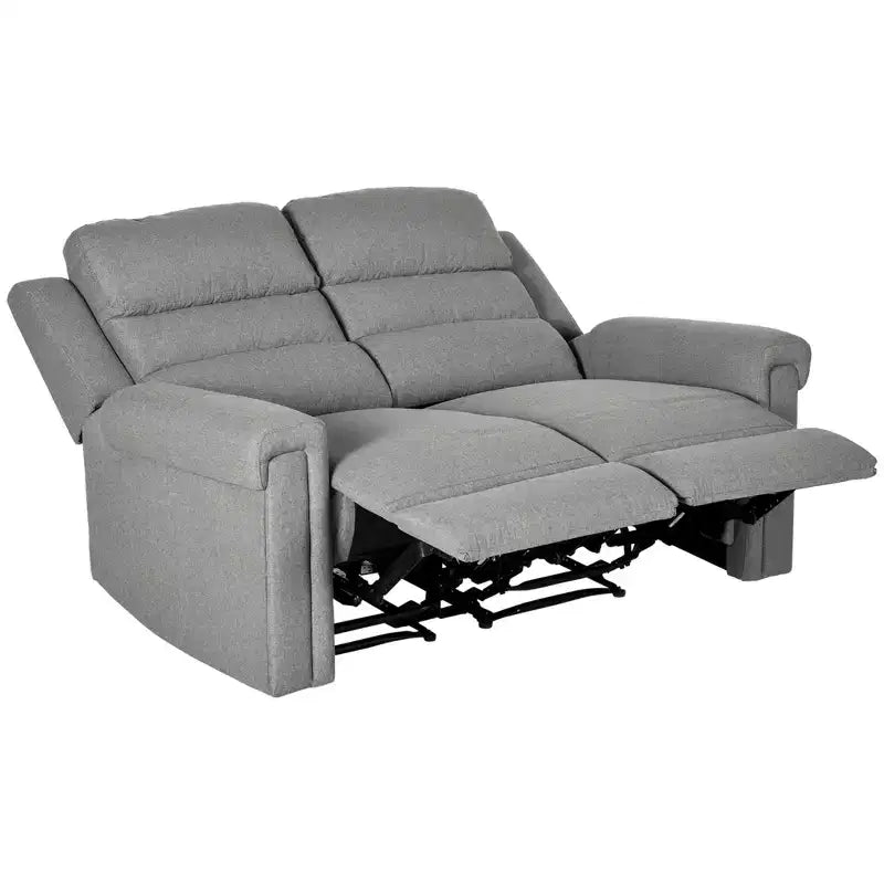 Canapé inclinable moderne HOMCOM avec rembourrage épais en éponge, canapé inclinable 2 places, canapé inclinable manuel