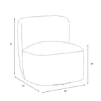 Fauteuil pivotant Neko en velours de luxe - Threshold