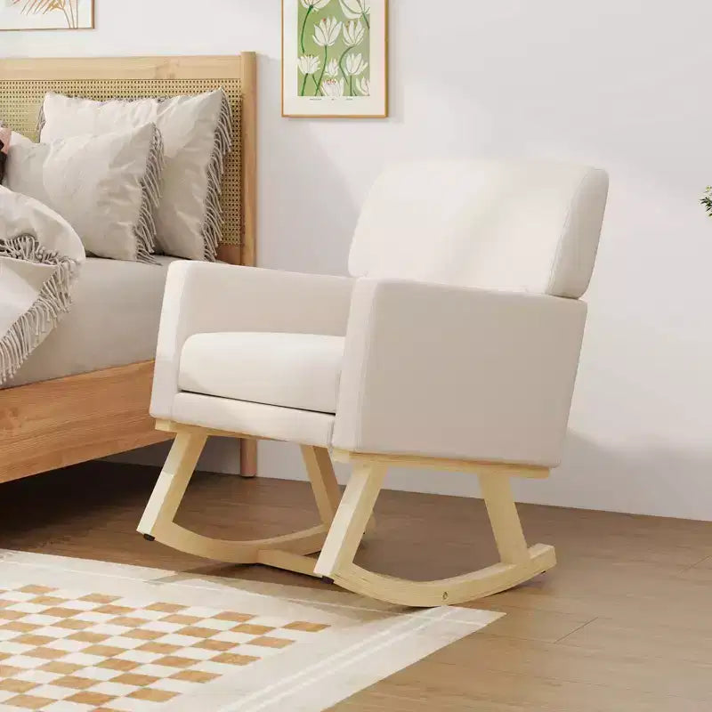 Costway Fauteuil à Bascule Moderne Rembourré pour Salon Chambre