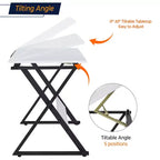 Table à dessin Yaheetech minimaliste pour artistes, plateau blanc