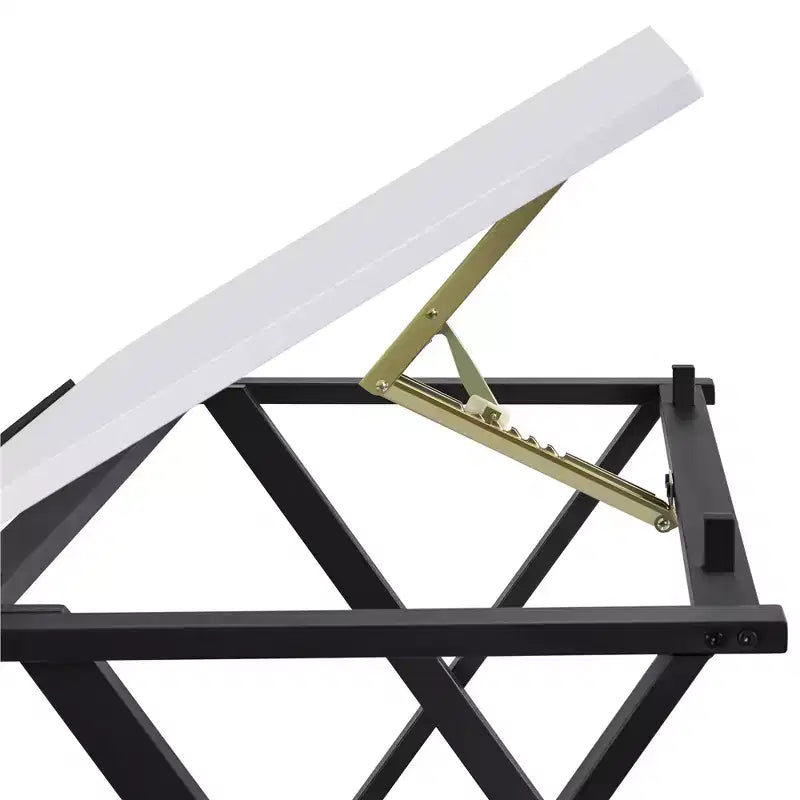 Table à dessin Yaheetech minimaliste pour artistes, plateau blanc