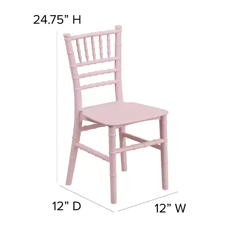 Chaise Chiavari en résine pour enfant Emma et Oliver, lot de 10, pour toutes les occasions, pour la maison ou la location à domicile
