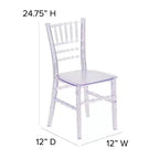 Chaise Chiavari en résine pour enfant Emma et Oliver, lot de 10, pour toutes les occasions, pour la maison ou la location à domicile