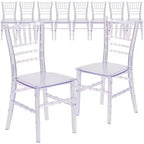Chaise Chiavari en résine pour enfant Emma et Oliver, lot de 10, pour toutes les occasions, pour la maison ou la location à domicile