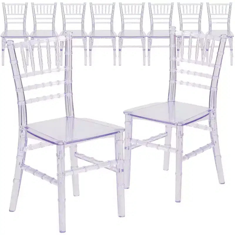 Chaise Chiavari en résine pour enfant Emma et Oliver, lot de 10, pour toutes les occasions, pour la maison ou la location à domicile