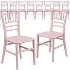 Emma and Oliver 10 Pack Childs All Occasion Resin Chiavari Chair for Home or Home Based Rental Business
