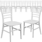Chaise Chiavari en résine pour enfant Emma et Oliver, lot de 10, pour toutes les occasions, pour la maison ou la location à domicile