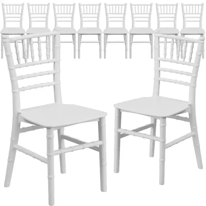 Chaise Chiavari en résine pour enfant Emma et Oliver, lot de 10, pour toutes les occasions, pour la maison ou la location à domicile