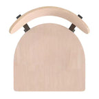 Chaise de salle à manger industrielle Emma and Oliver avec cadre en acier laminé et assise en bois massif – Capacité de poids statique de 500 lb
