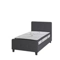 Emma and Oliver Tufted Platform Bed with 10 Inch Pocket Spring Mattress