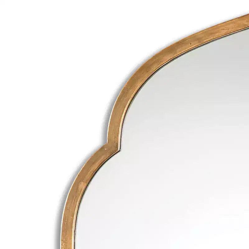 Miroir Mural Doré Kenitra 40 x 24 avec Arc Marocain Uttermost
