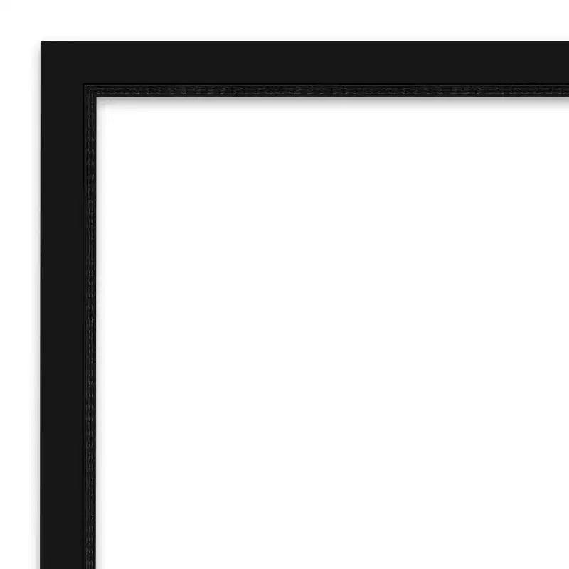 Miroir mural de salle de bain Amanti Art Avon noir étroit sans biseau