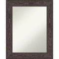 Amanti Art Bridge Black Non-Beveled Wood Bathroom Wall Mirror 30 x 24 in.