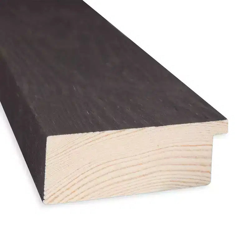 Miroir mural de salle de bain Amanti Art Bridge noir non biseauté en bois 30 x 24 po