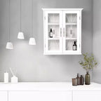 Teamson Home Delaney Armoire Murale Amovible à 2 Portes 20,5 x 24, Blanche