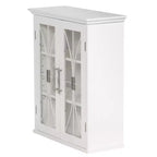 Teamson Home Delaney Armoire Murale Amovible à 2 Portes 20,5 x 24, Blanche