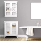 Teamson Home Delaney Armoire Murale Amovible à 2 Portes 20,5 x 24, Blanche