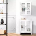 Teamson Home Delaney Armoire Murale Amovible à 2 Portes 20,5 x 24, Blanche