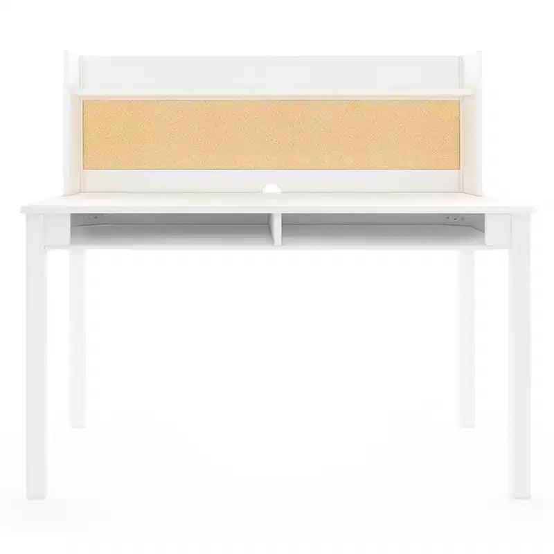 Bureau pour enfant Martha Stewart avec rehausseur et chaise – Bureau pour enfant avec étagère de rangement et tableau en liège, table d'activités pour chambre d'enfant, garçons et filles