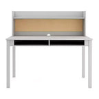 Bureau pour enfant Martha Stewart avec rehausseur et chaise – Bureau pour enfant avec étagère de rangement et tableau en liège, table d'activités pour chambre d'enfant, garçons et filles