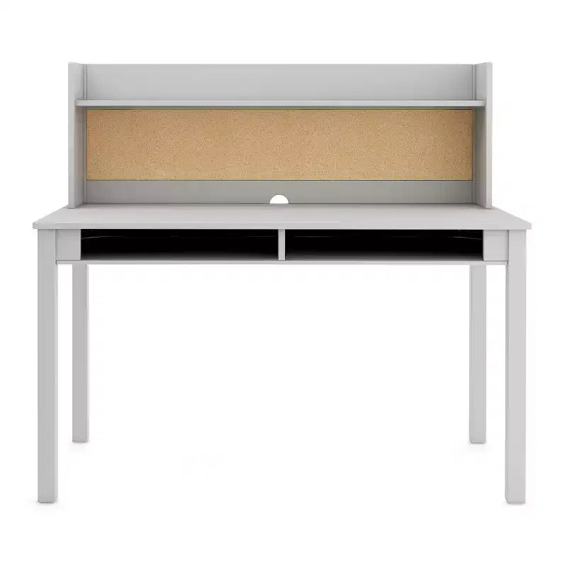 Bureau pour enfant Martha Stewart avec rehausseur et chaise – Bureau pour enfant avec étagère de rangement et tableau en liège, table d'activités pour chambre d'enfant, garçons et filles