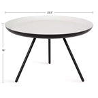 Table basse ronde en métal Laranya de Kate and Laurel