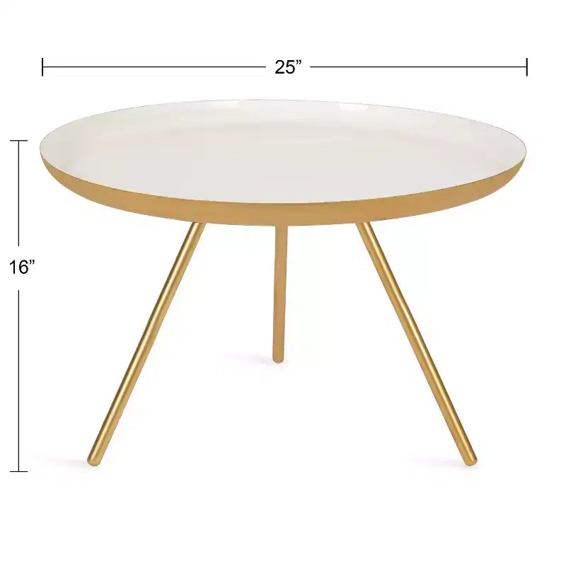 Table basse ronde en métal Laranya de Kate and Laurel