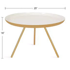 Table basse ronde en métal Laranya de Kate and Laurel
