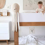 Lit superposé Max & Lily en bois massif, lits superposés modernes du milieu du siècle jumeaux pour enfants