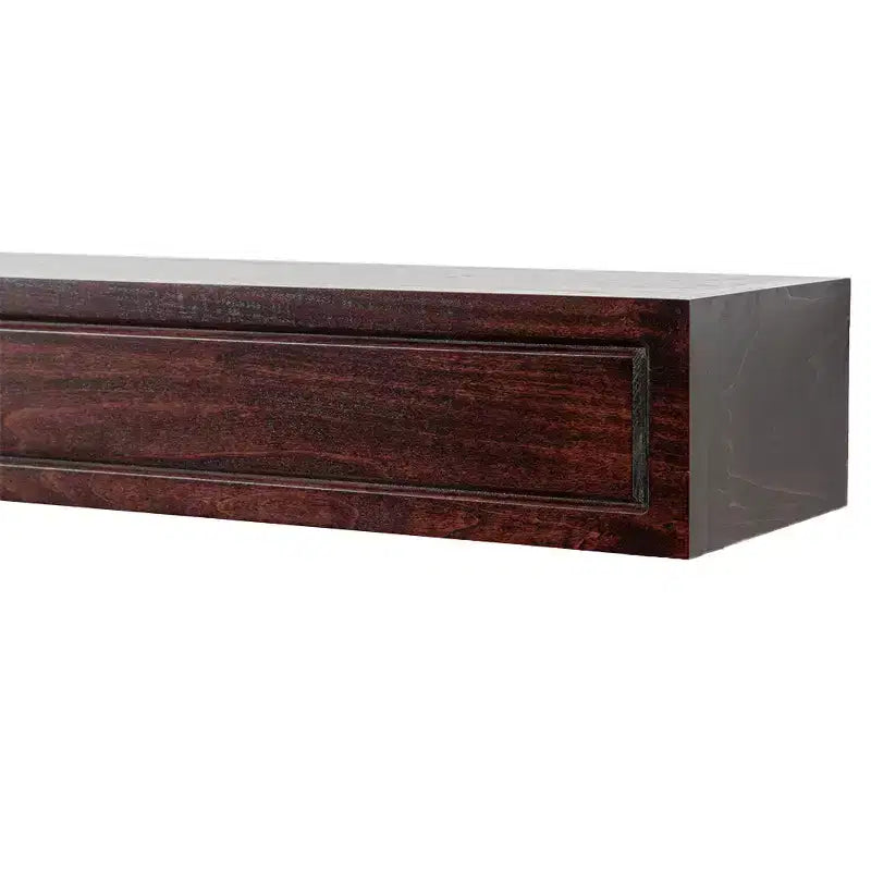 Étagère de cheminée moderne en bois Ember Lotta avec détails de cadre photo