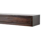 Étagère de cheminée moderne en bois Ember Lotta avec détails de cadre photo