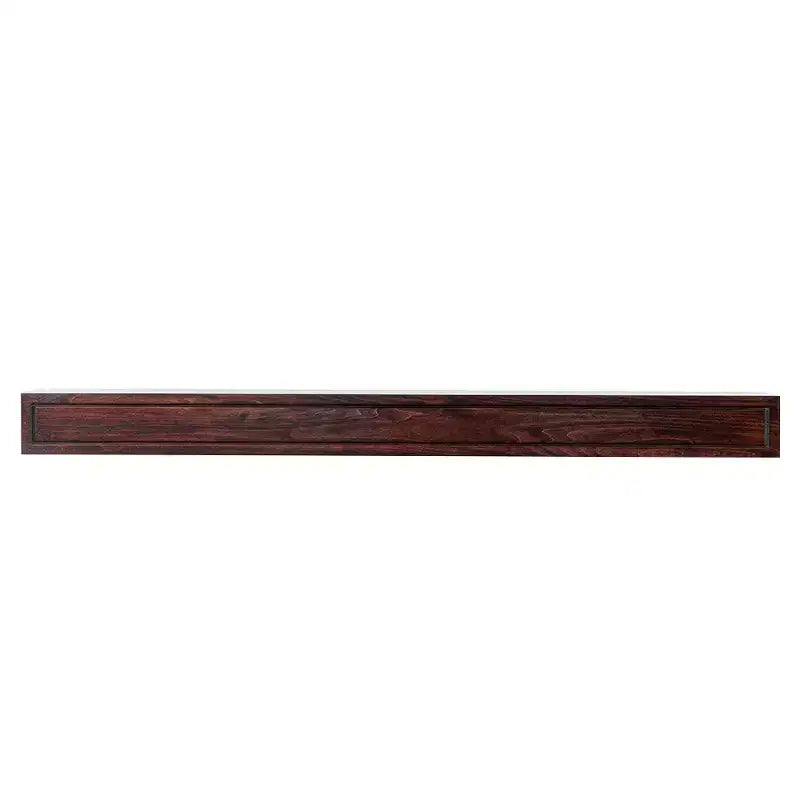 Étagère de cheminée moderne en bois Ember Lotta avec détails de cadre photo