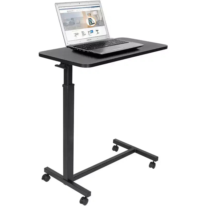 Mount-It! Table de lit roulante réglable en hauteur - Noire