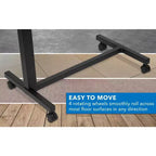Mount-It! Table de lit roulante réglable en hauteur - Noire