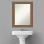 Miroir mural de salle de bain sans biseau Amanti Art Alta