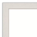 Miroir mural de salle de bain Amanti Art Rustic Plank White Narrow Petite Bevel 27,5 x 21,5 po