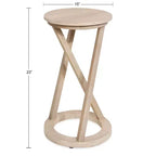 Table d'appoint moderne en bois Aja Kate et Laurel