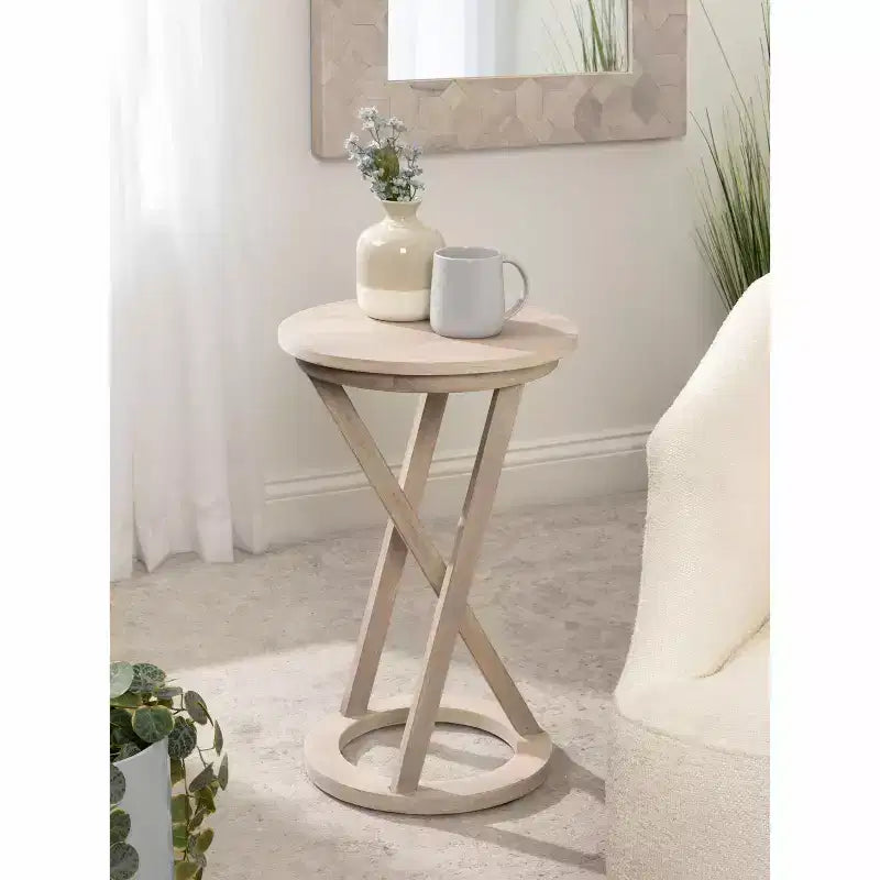 Table d'appoint moderne en bois Aja Kate et Laurel