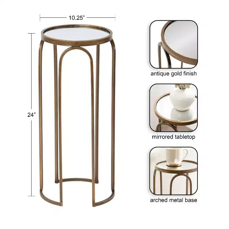 Table d'appoint en métal Pomeroy Kate et Laurel