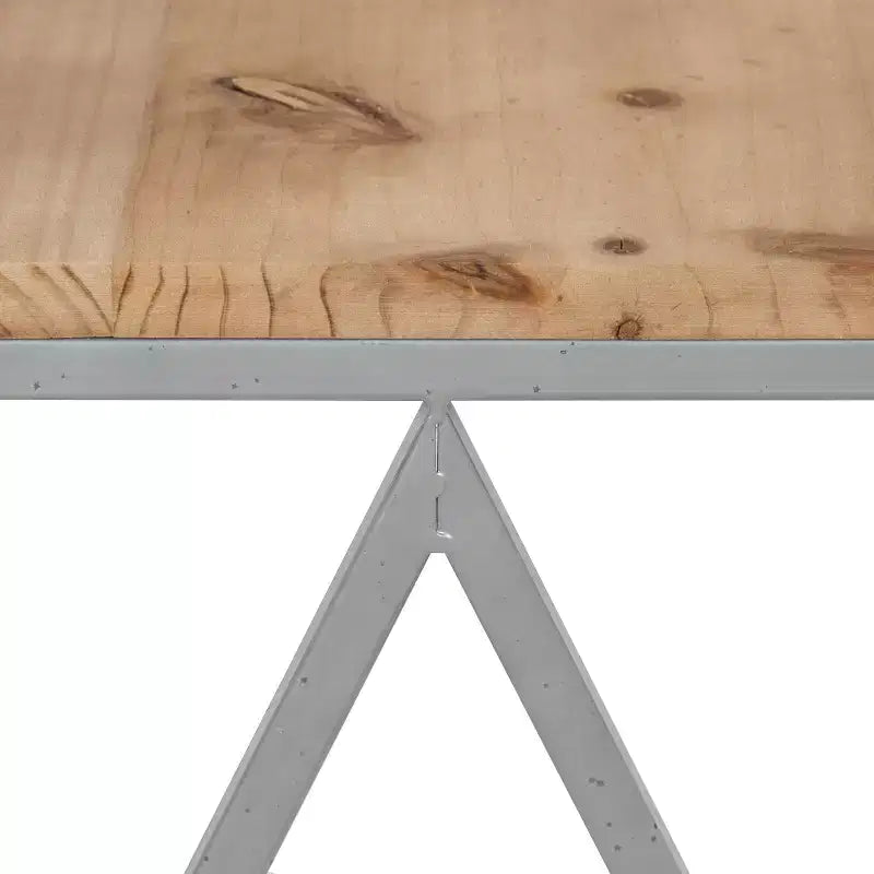 Tables gigognes carrées en métal Kate and Laurel Uzma, 2 pièces, argenté