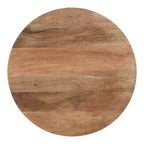 Table d'appoint ronde en bois Kate and Laurel Lamaar, 19x19x25, naturel et argent